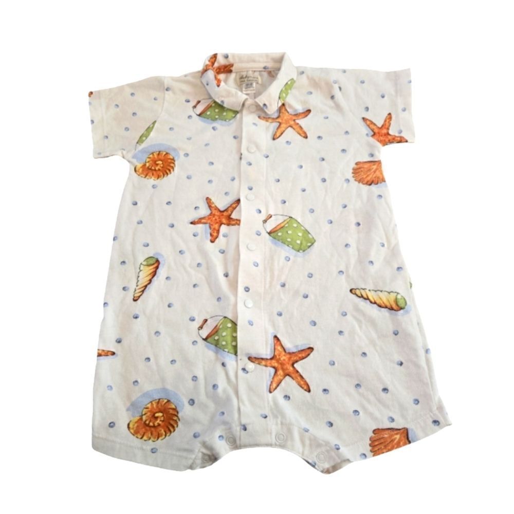 EC BABY MINI PAR CATIMIMI PARIS BEACH ONE PIECE ROMPER SZ. 18M